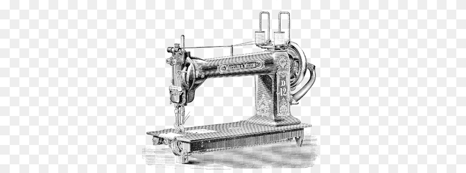 Side Vintage Sewing Machine, Appliance, Device, Electrical Device, Sewing Machine Free Transparent Png