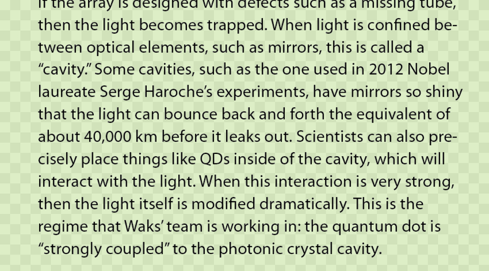 Sidebar On Photonic Crystal Cavities Click On Colorfulness, Text, Plant, Vegetation, Advertisement Png Image