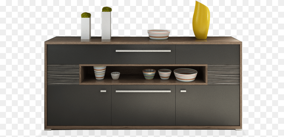 Sideboard Modern Minimalist Living Room Tea Storage Coffee Table, Cabinet, Furniture, Cup, Plant Free Png Download