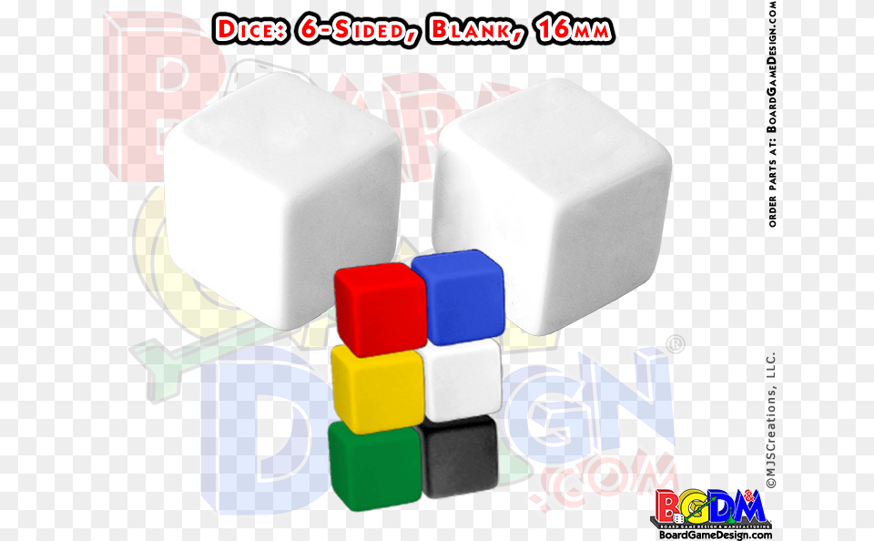 Sided Blank Dice D6 Dice, Bulldozer, Machine Free Png Download