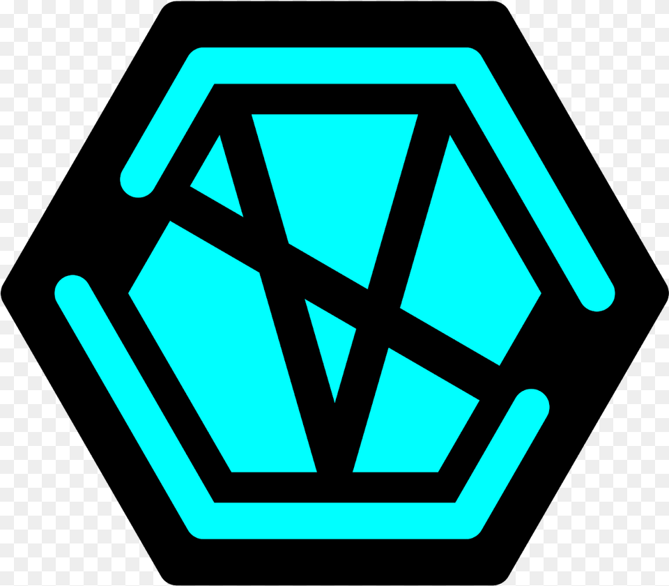 Sidedvirus Gaming Logo Hexagon Grey And White Floor Tiles, Cross, Symbol, Accessories Png