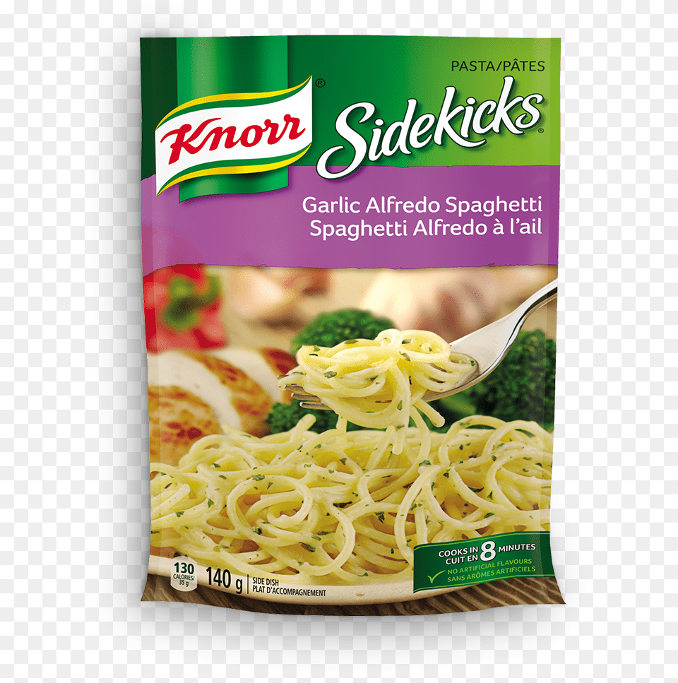 Sidekicks Garlic Alfredo Spaghetti, Food, Pasta, Noodle Free Png Download