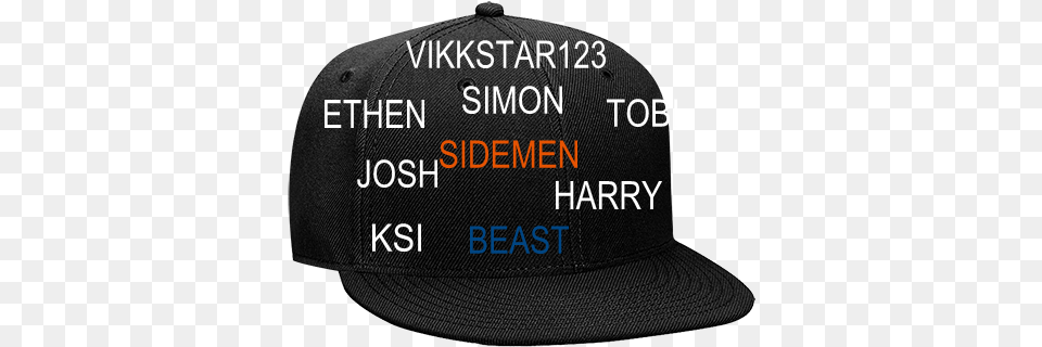 Sidemen Simon Ksi Josh Vikkstar123 Tobi Baseball Cap, Baseball Cap, Clothing, Hat Png