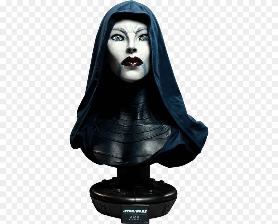 Sideshow Collectibles Asajj Ventress Life Size Bust Asajj Ventress, Adult, Person, Woman, Female Free Png Download