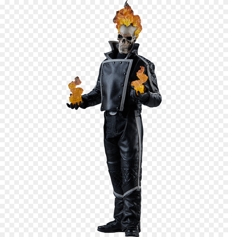 Sideshow Collectibles Ghost Rider Sixth Scale Figure Action Figure, Plant, Leaf, Male, Man Png Image