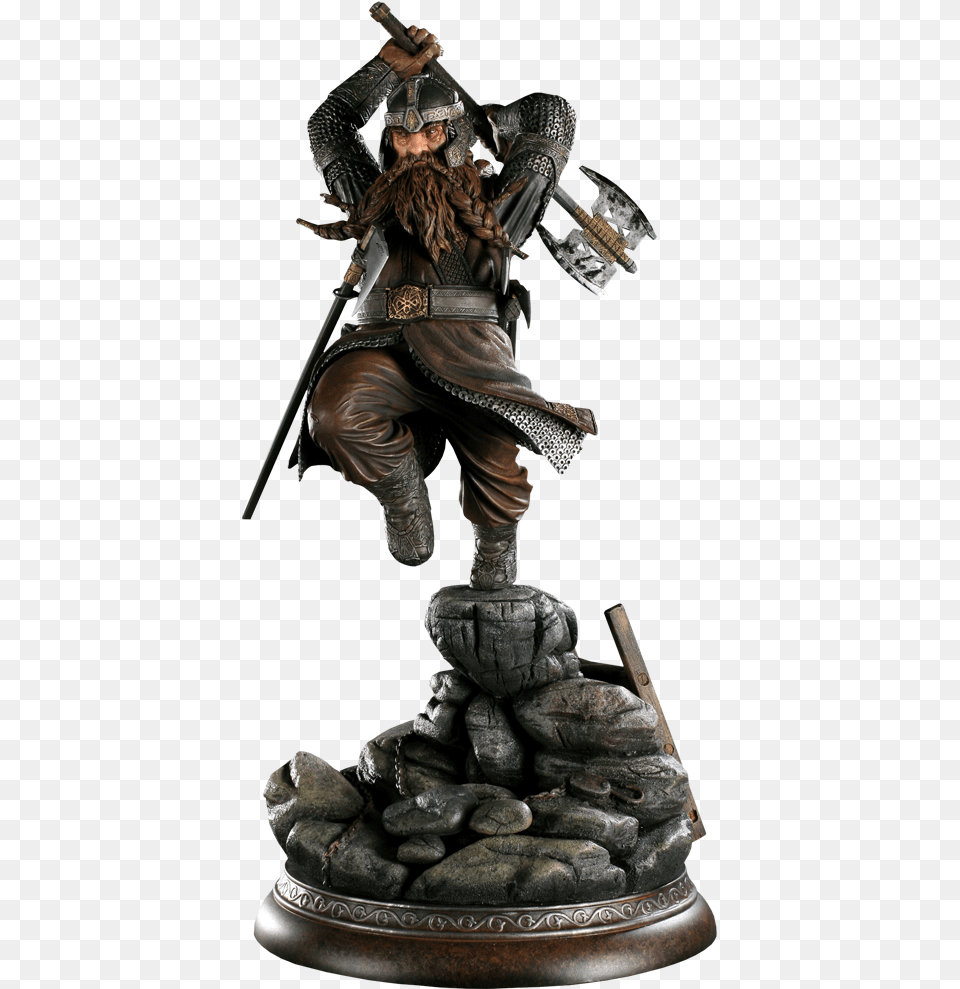 Sideshow Collectibles Gimli Polystone Statue Lord Of The Rings Gimli, Adult, Female, Figurine, Person Png Image