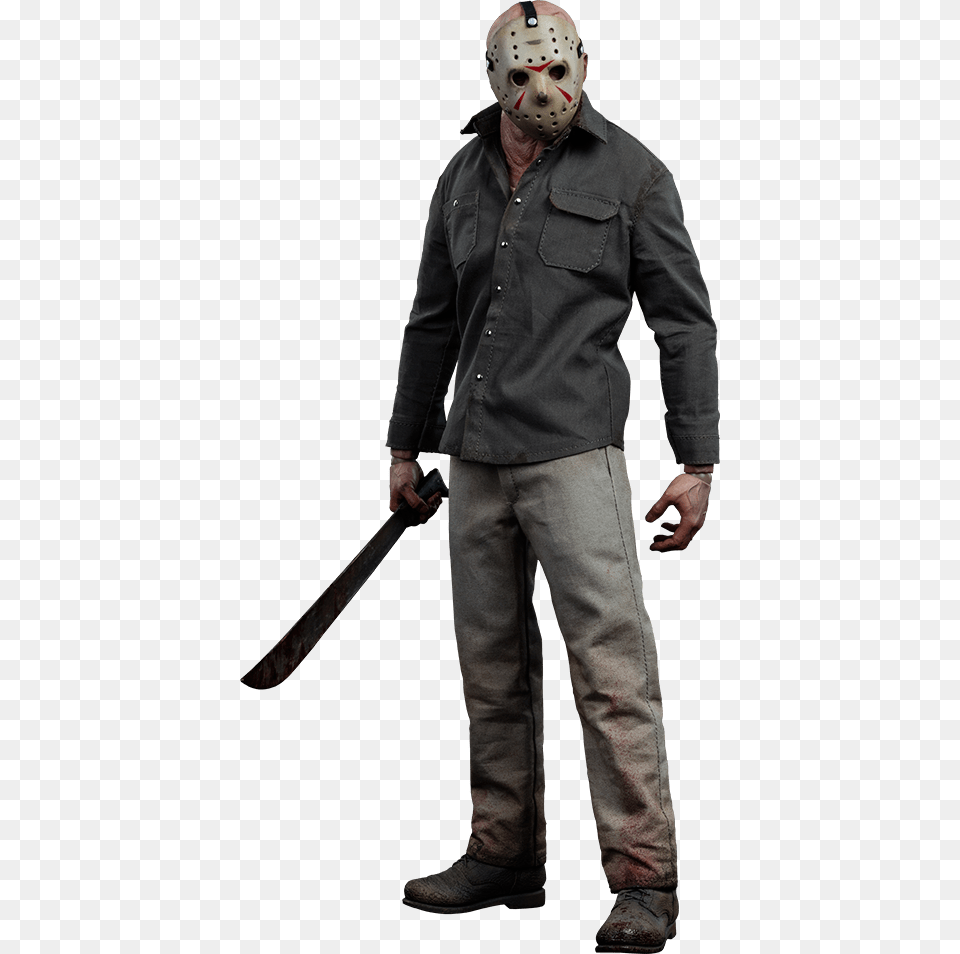 Sideshow Jason Voorhees Sixth Scale Figure, Sword, Weapon, Clothing, Coat Png