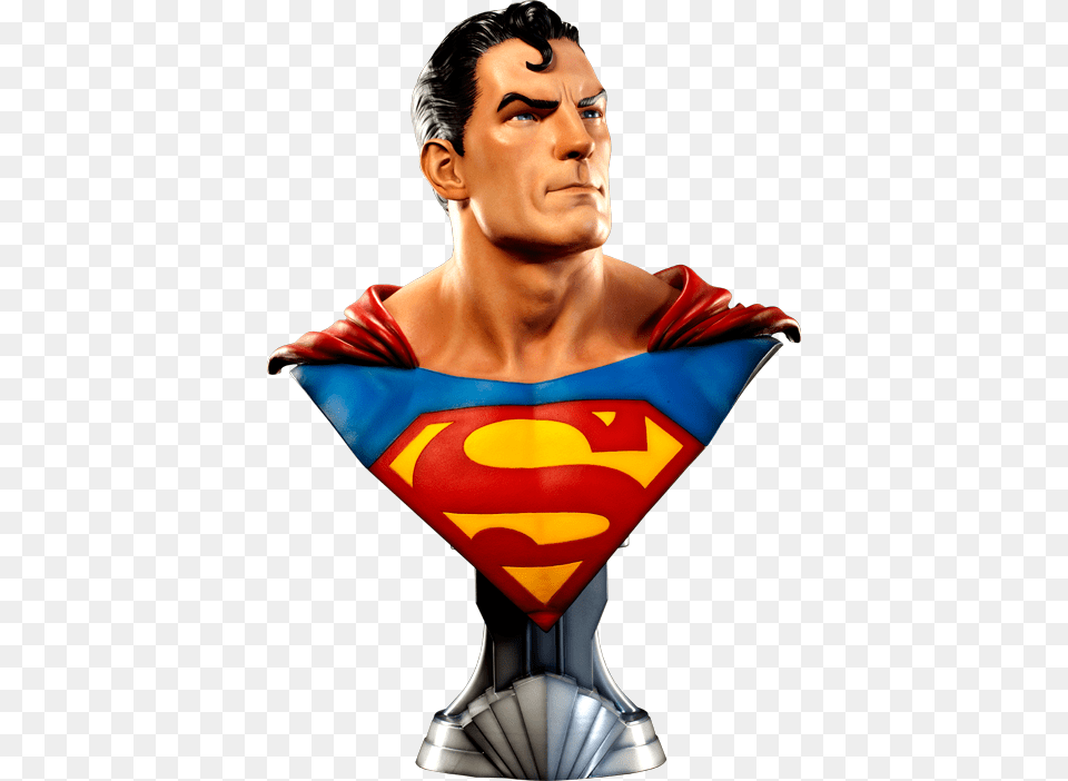 Sideshow Superman Life Size Bust, Cape, Clothing, Adult, Female Free Transparent Png
