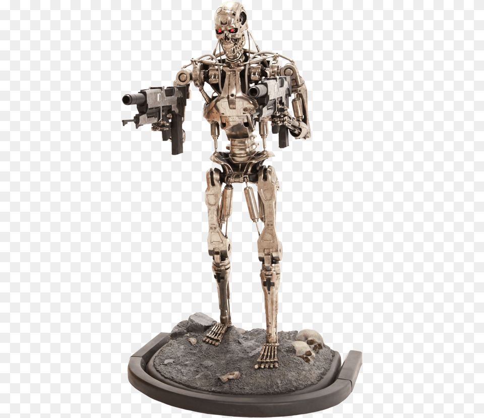 Sideshow Terminator Life Size Statue, Robot, Adult, Male, Man Png Image