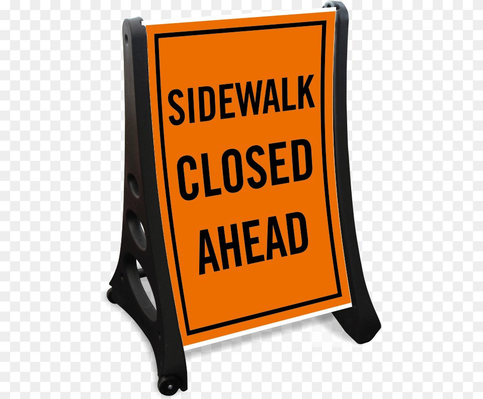 Sidewalk Closed Ahead Portable Sidewalk Sign Kit Encouragement Quotation Of The Day, Fence, Text Free Png