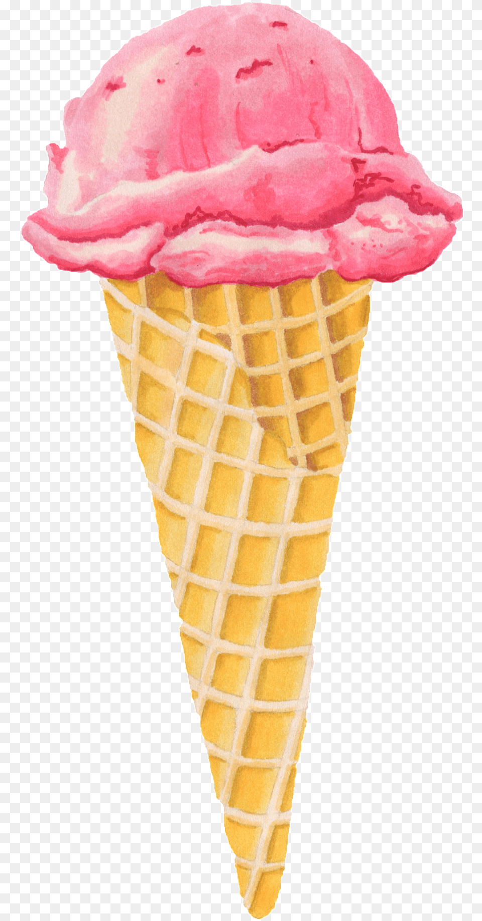 Sie Sind Der Coolste Rosa Eiscreme Kegel Postkarte, Cream, Dessert, Food, Ice Cream Png