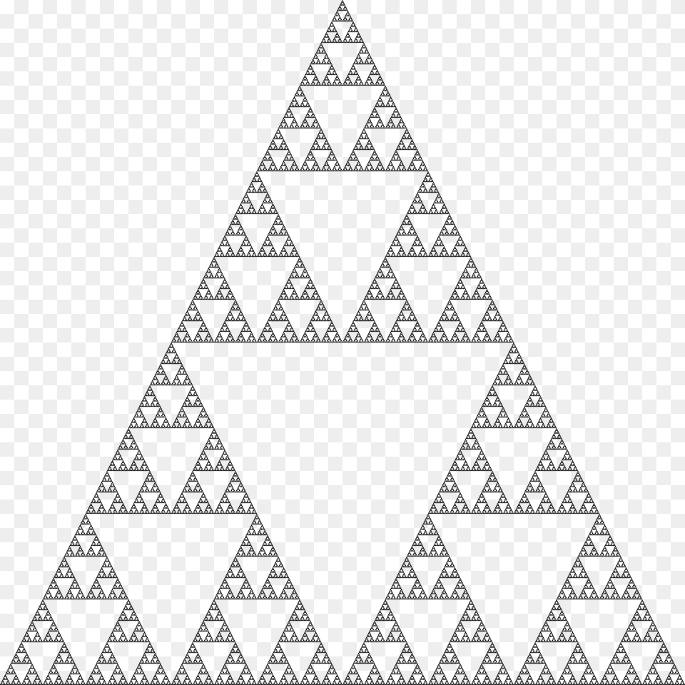 Sierpinski Triangle, Gray Free Png
