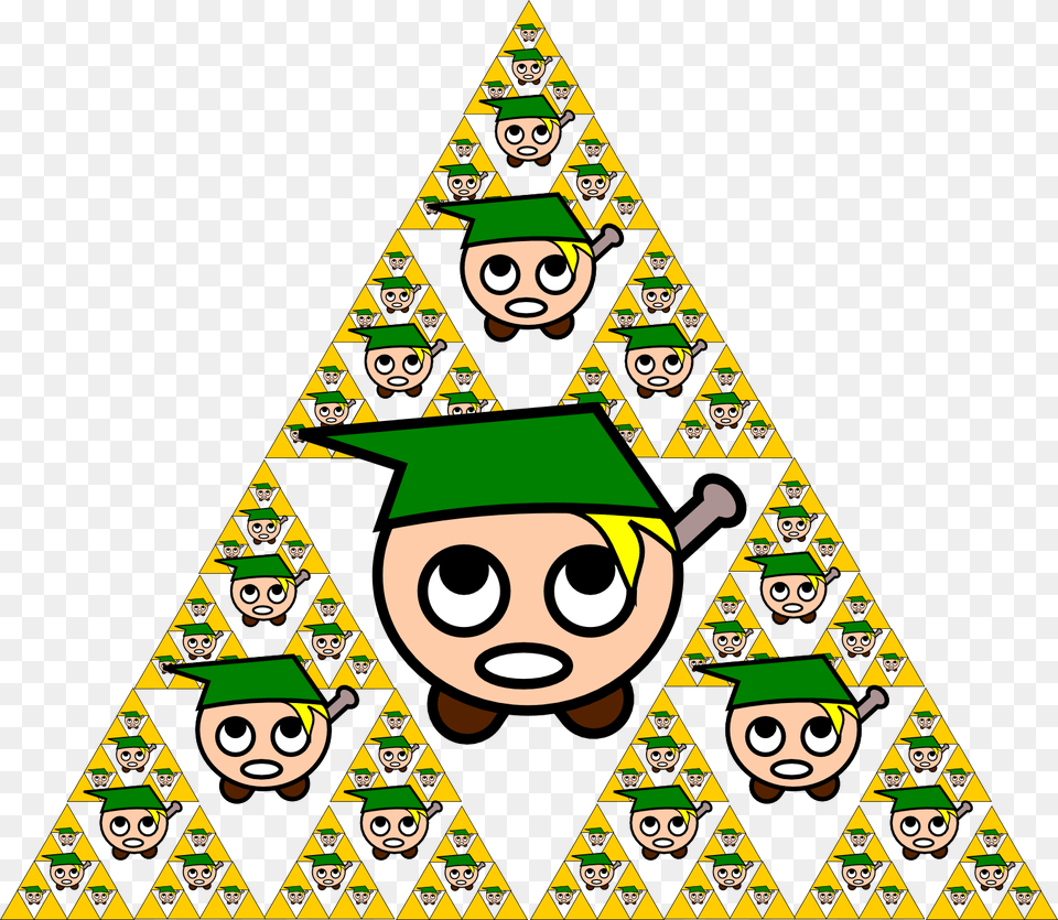 Sierpinski Triforce Sier Link Ski Triangle Linkfinite, People, Person, Face, Head Png Image