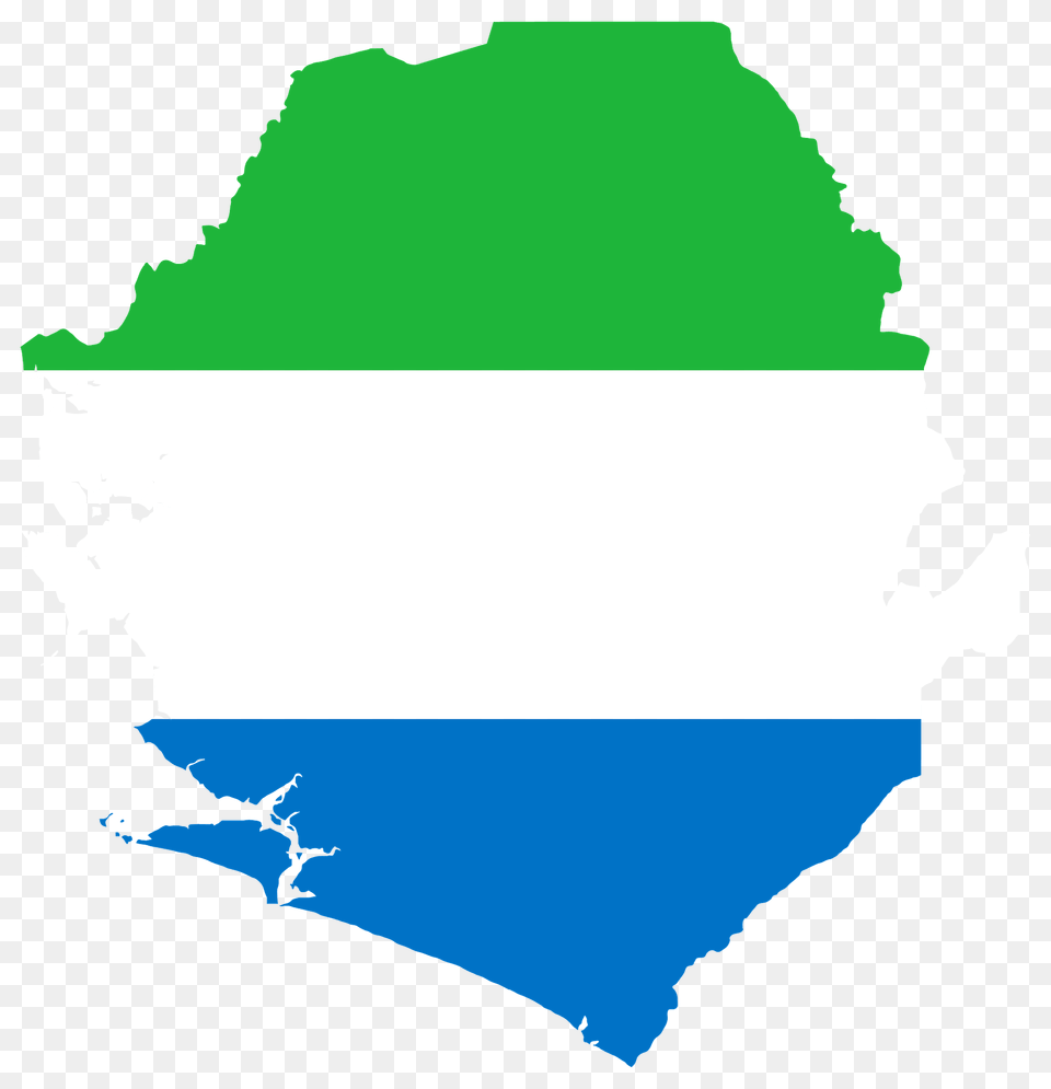 Sierra Leone Flag Map Clipart, Nature, Outdoors, Land, Sea Free Transparent Png