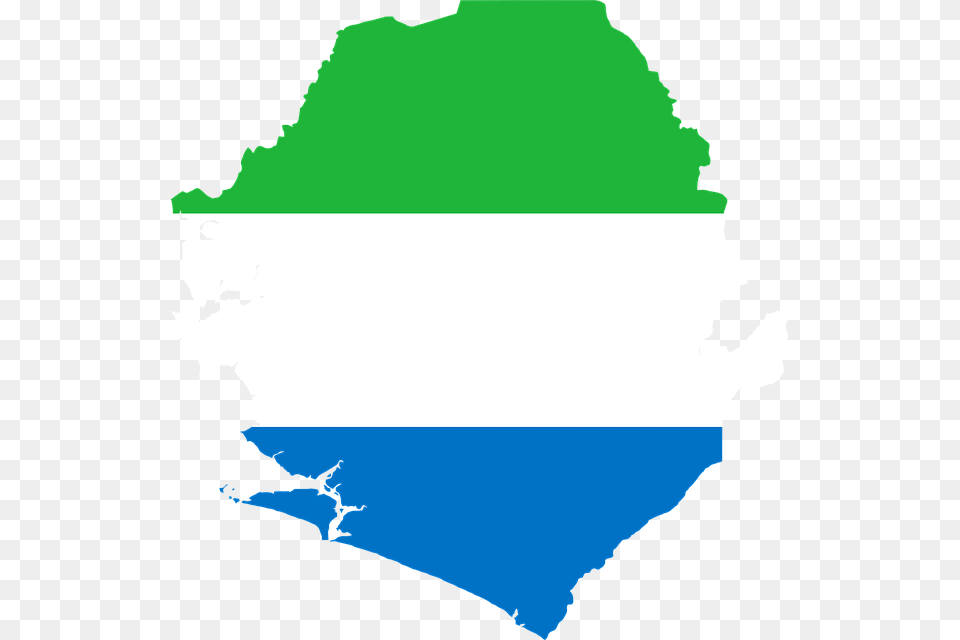 Sierra Leone Flag Map Geography Outline Africa, Silhouette, Water, Sea, Outdoors Free Transparent Png