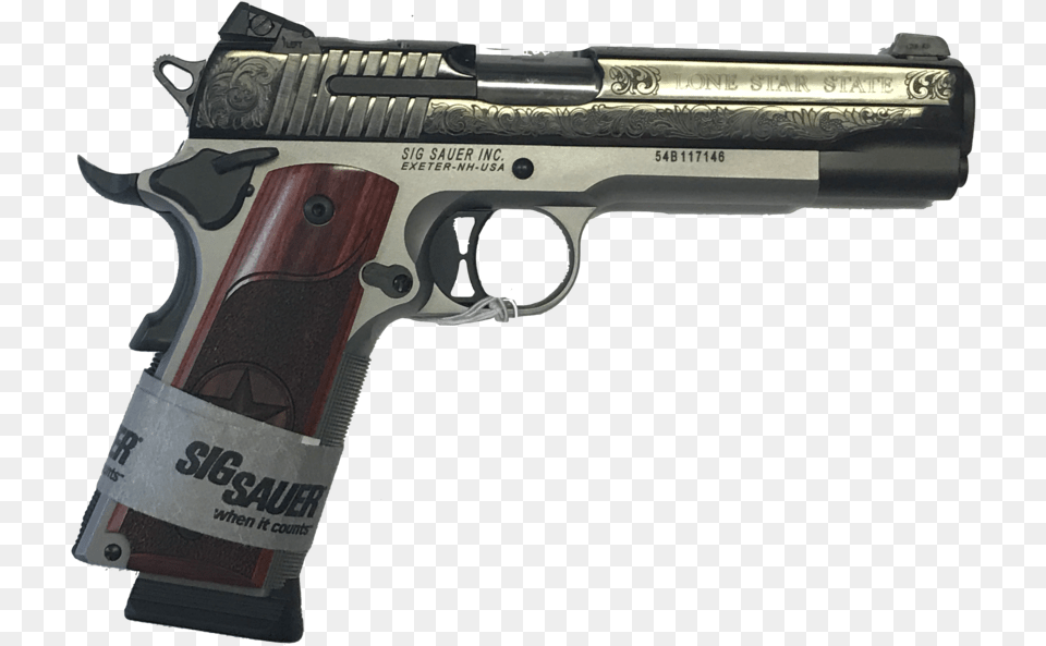 Sig Sauer Lone Star, Firearm, Gun, Handgun, Weapon Free Transparent Png