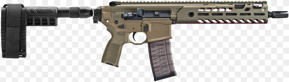 Sig Sauer Mcx Virtus Pistol Fde Sig Mcx Virtus Pistol, Firearm, Gun, Rifle, Weapon Free Png