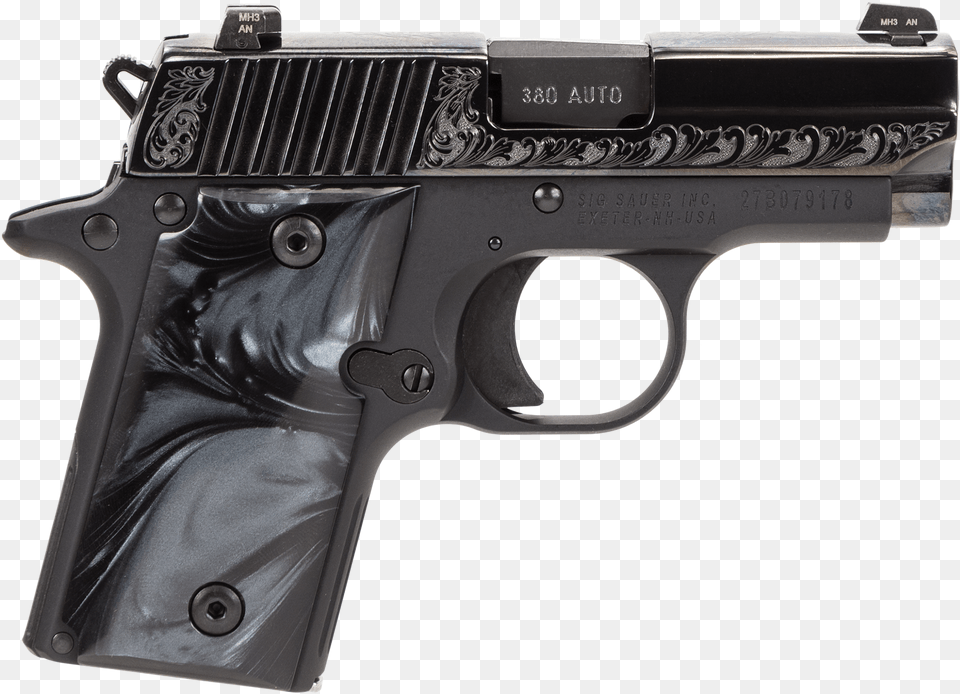 Sig Sauer P238 Black Pearl, Firearm, Gun, Handgun, Weapon Png