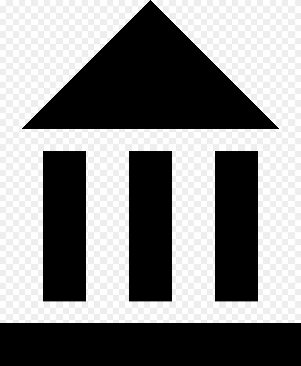 Sight Symbol Black Clipart, Triangle, Architecture, Pillar, Building Png