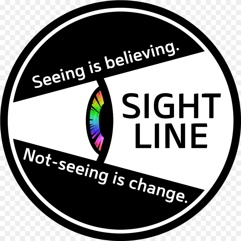Sightline Indiegogo Campaign Launches Vertical, Logo, Disk, Sticker Free Transparent Png