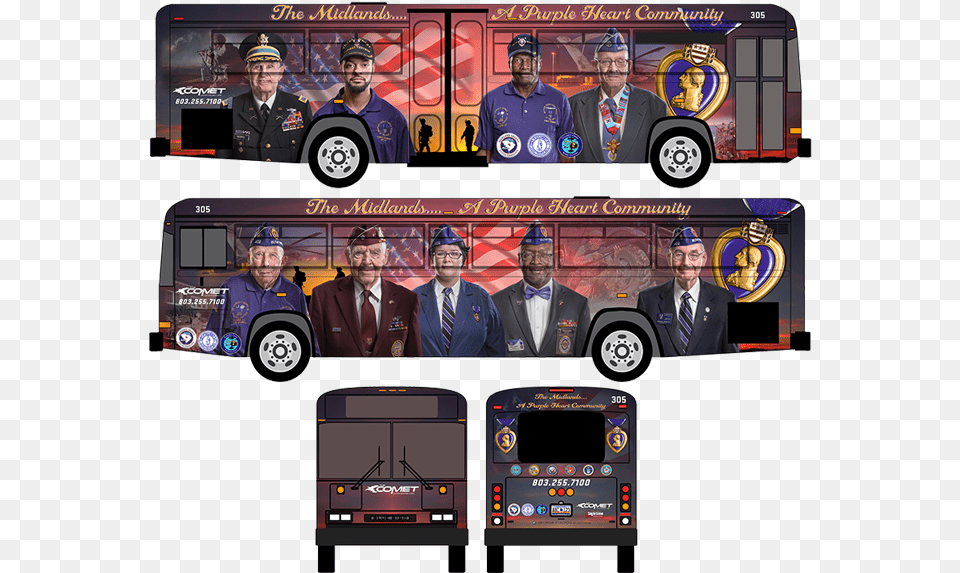 Sightline Signs And Graphics Banners Custom Murals Commercial Vehicle, Bus, Transportation, Male, Adult Free Png Download