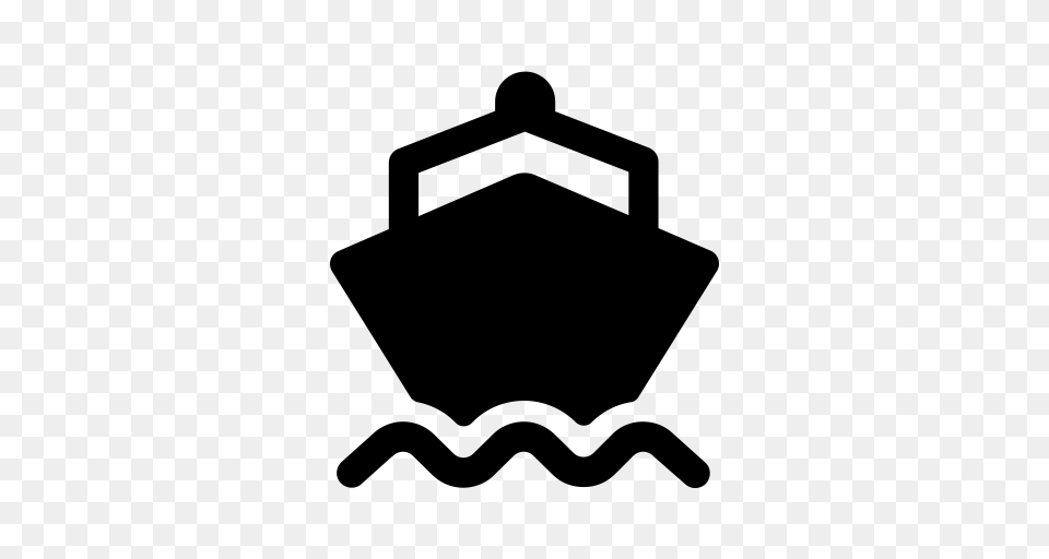 Sightseeing Boat Boat Cruise Icon With And Vector Format, Gray Png Image