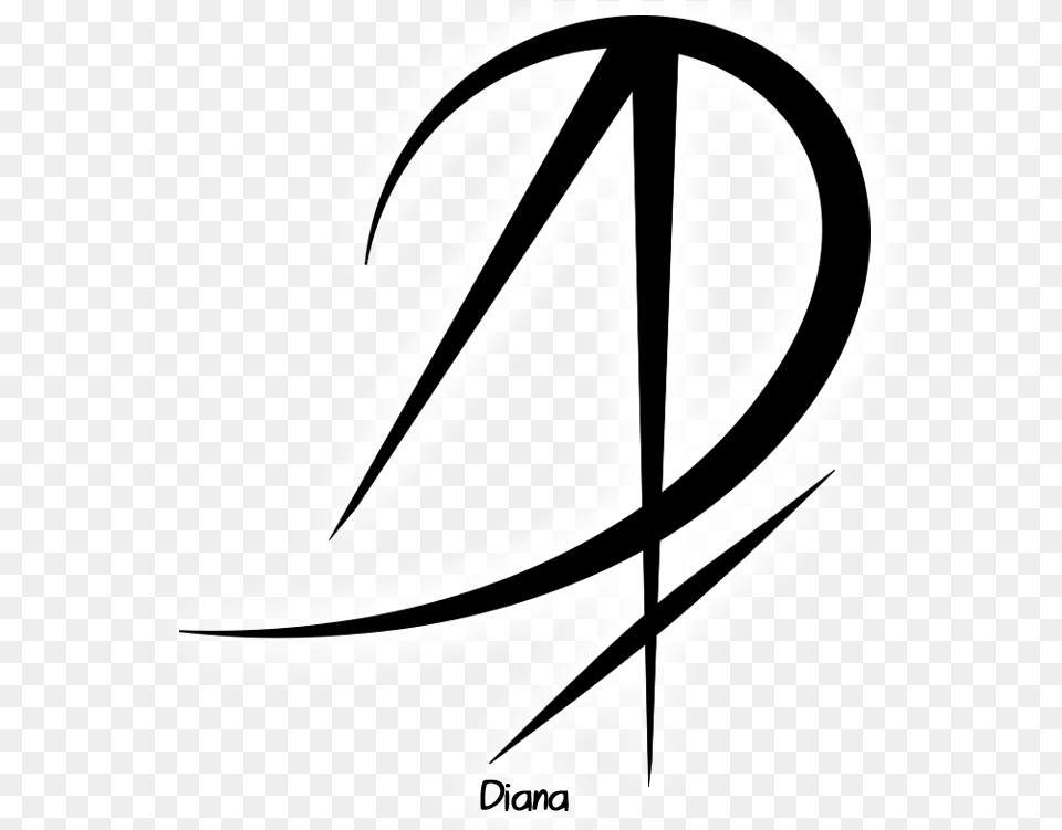 Sigil For Diana, Text, Symbol, Logo, Stencil Free Png