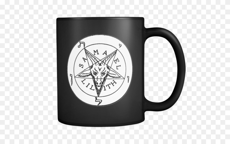 Sigil Of Samael Mug Baphomet Baphomet Tile Coaster, Cup, Beverage, Coffee, Coffee Cup Free Png