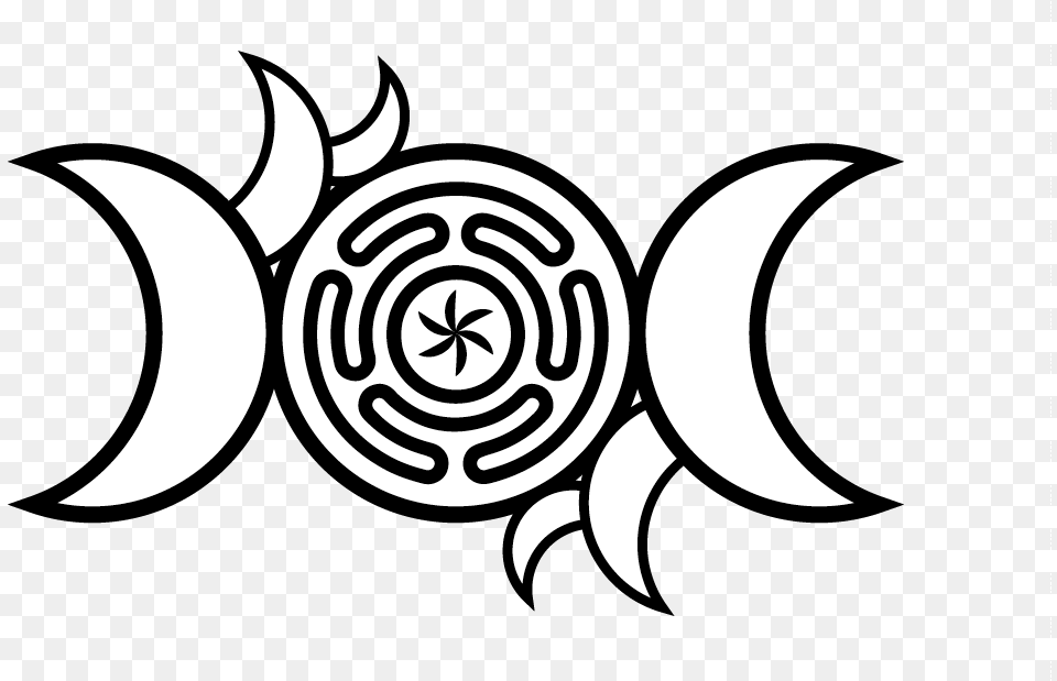 Sigils For Hekate And Artemis Steemit Wheel, Astronomy, Logo, Moon, Nature Free Png