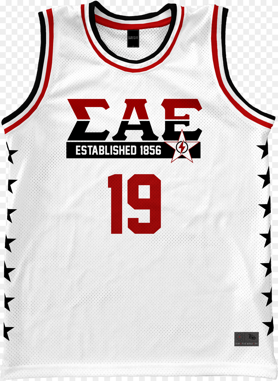 Sigma Alpha Epsilon Black Star Basketball Jersey Active Tank, Clothing, Shirt, First Aid Free Png Download