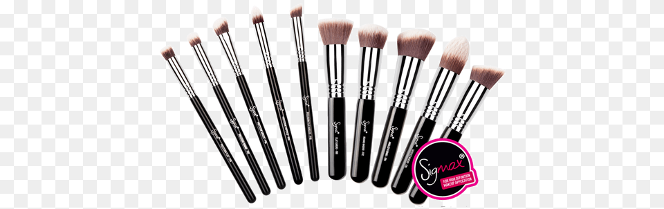 Sigma Beauty Sigmax Essential Kit 10 Brushes, Brush, Device, Tool, Toothbrush Free Png