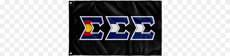 Sigma Colorado Sorority Flag Horizontal, Logo, Emblem, Symbol, Scoreboard Free Transparent Png