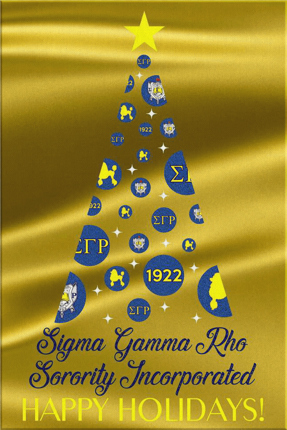 Sigma Gamma Rho Christmas Wall Canvas Select Options Christmas Tree, Advertisement, Envelope, Greeting Card, Mail Free Png Download
