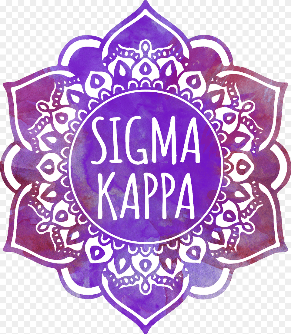 Sigma Kappa Mandala Air Freshener 2package Sigma Sigma Sigma, Purple, Sticker Free Png