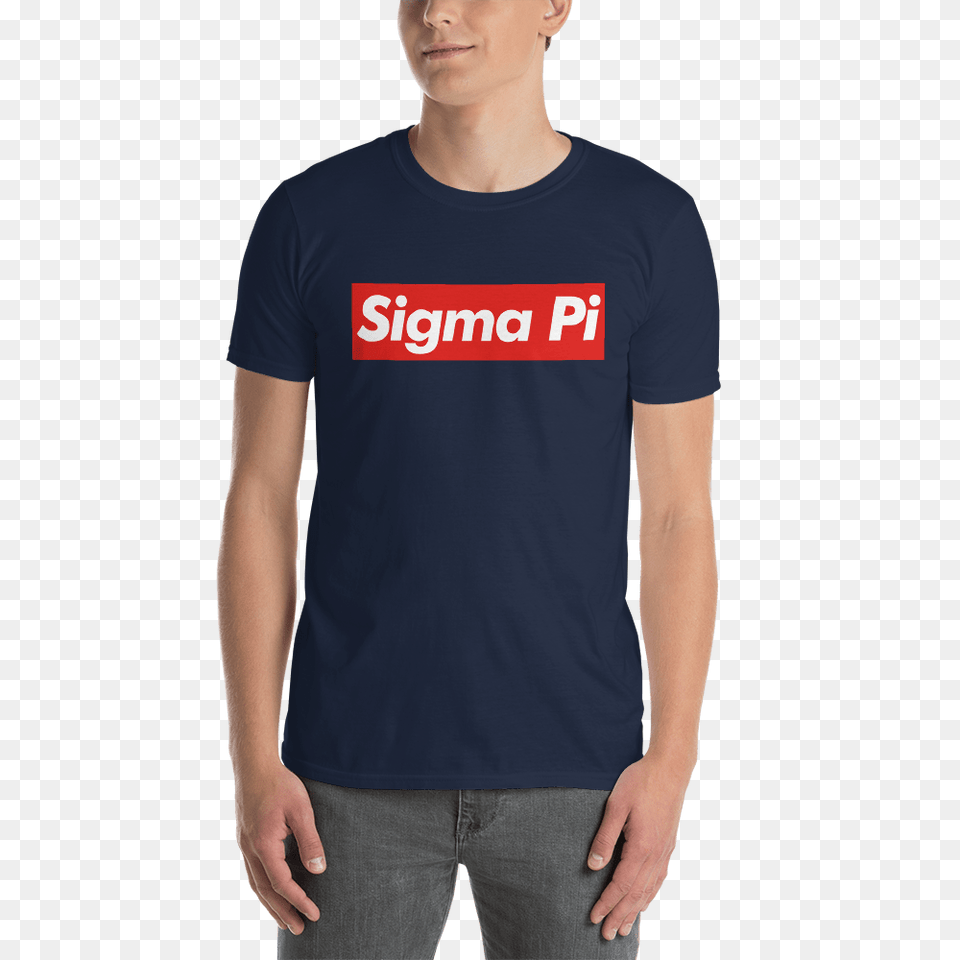 Sigma Pi T Shirt Supreme Greek State Of Mind, T-shirt, Clothing, Person, Man Png Image