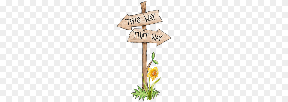 Sign Flower, Plant, Flower Arrangement, Wood Png Image