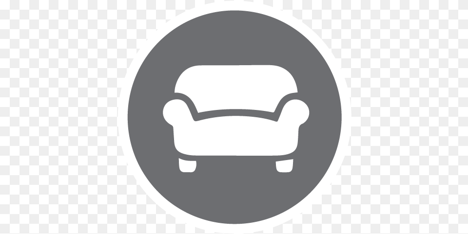 Sign A Lease Today Sofa White Icon Transparent, Furniture, Couch, Chair Free Png Download