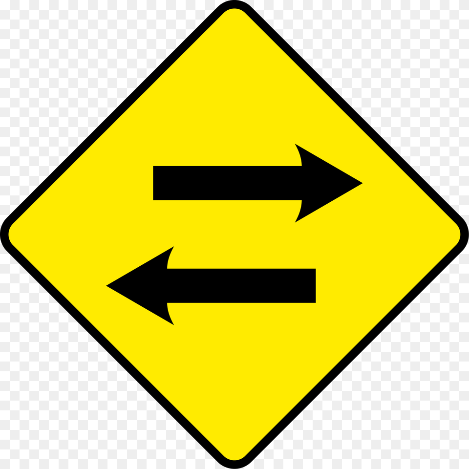 Sign Arrow Excellent Warning Signs Traffic Traffic Signs Two Ways, Symbol, Road Sign, Animal, Fish Free Png
