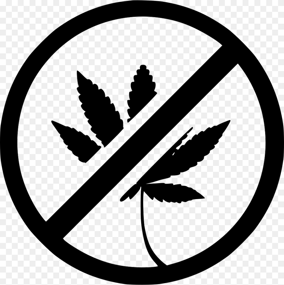 Sign Cancel Drug Canabis Stop No Toilet Paper, Leaf, Plant, Stencil, Symbol Free Transparent Png