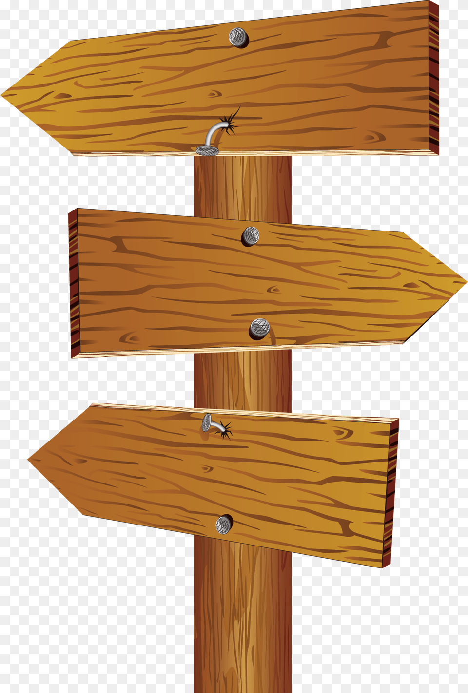 Sign Clip Art Wooden Wooden Arrow Signs Clipart, Plywood, Wood, Hardwood, Lumber Free Png Download