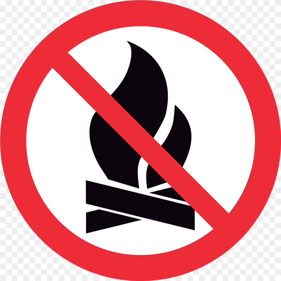 Sign Fire With Transparent Background Say No To Tattoos, Symbol, Road Sign Free Png