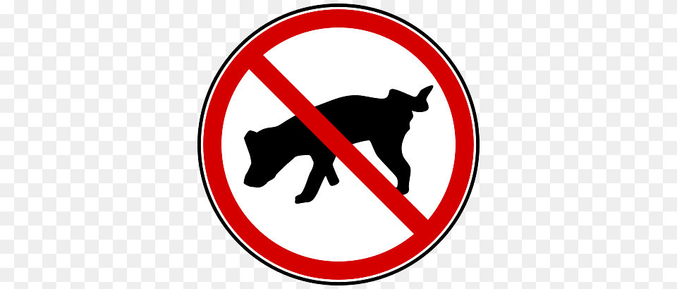 Sign For Dogs No Peeing Allowed, Symbol, Road Sign, Animal, Canine Png