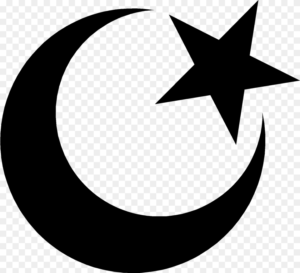 Sign For Muslim Islam Religion, Gray Png
