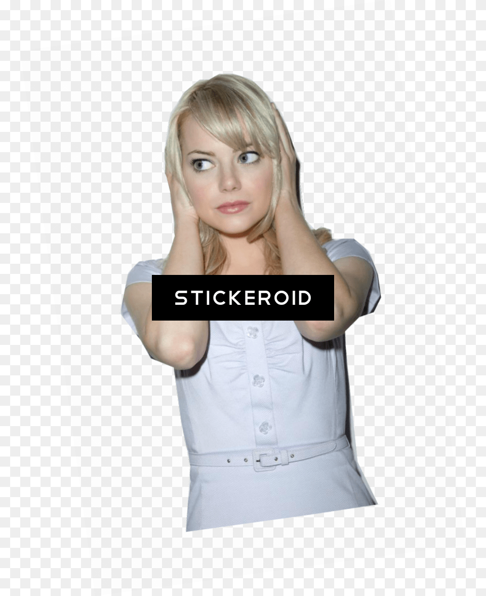 Sign Here Autographs Emma Stone In Person Autographed Emma Stone, Blouse, Clothing, Adult, Female Free Png