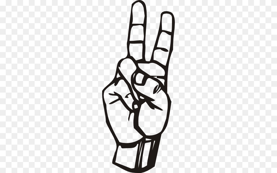 Sign Language V Clip Art Vector, Body Part, Clothing, Glove, Hand Png