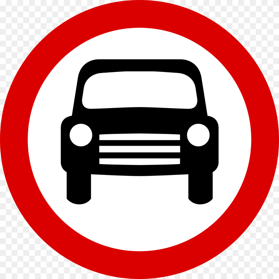 Sign Means No Stopping, Symbol, Road Sign, Bulldozer, Machine Png Image