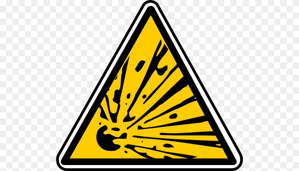 Sign Of Explosive, Symbol, Triangle, Road Sign Free Transparent Png