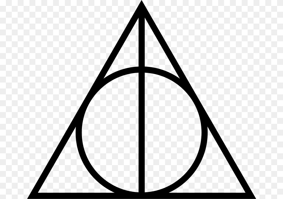 Sign Of The Deathly Hallows, Gray Png