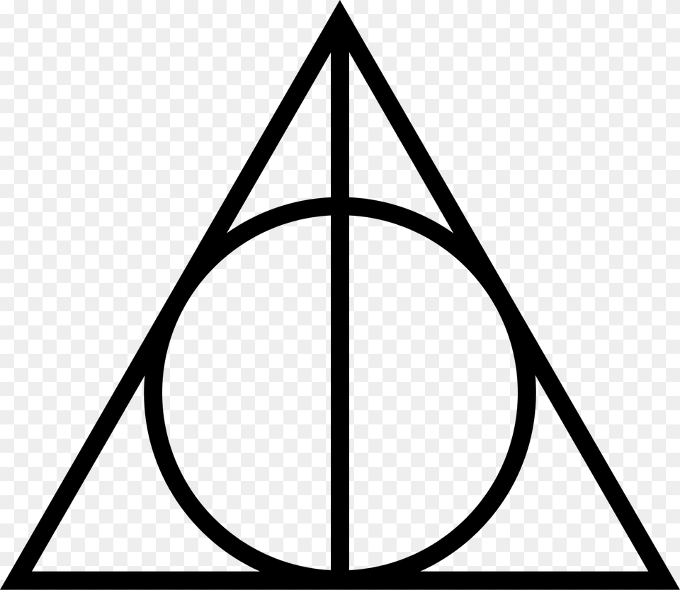 Sign Of The Deathly Hallows Cricut Harry, Gray Free Png