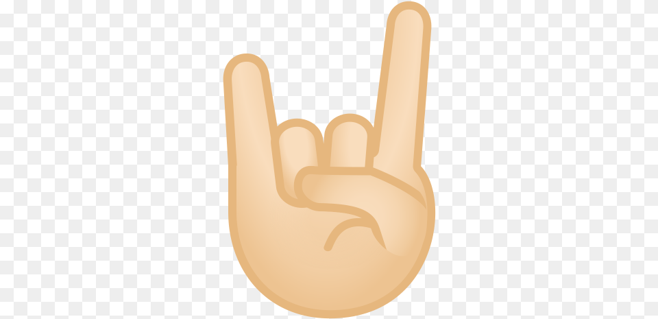 Sign Of The Horns Light Skin Tone Icon Emoji Meaning, Body Part, Finger, Hand, Person Free Transparent Png